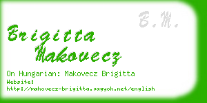 brigitta makovecz business card